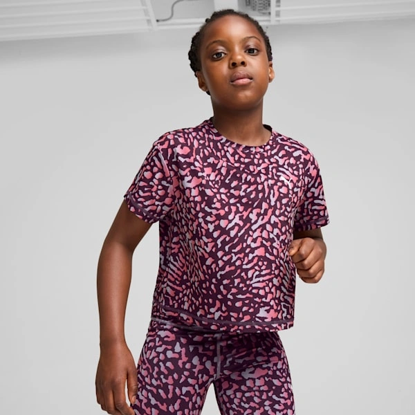 ¡PUMA favorito de niños! Camiseta corta, perfecta para jóvenes aventureros. ¡Trenes y diversión garantizados!